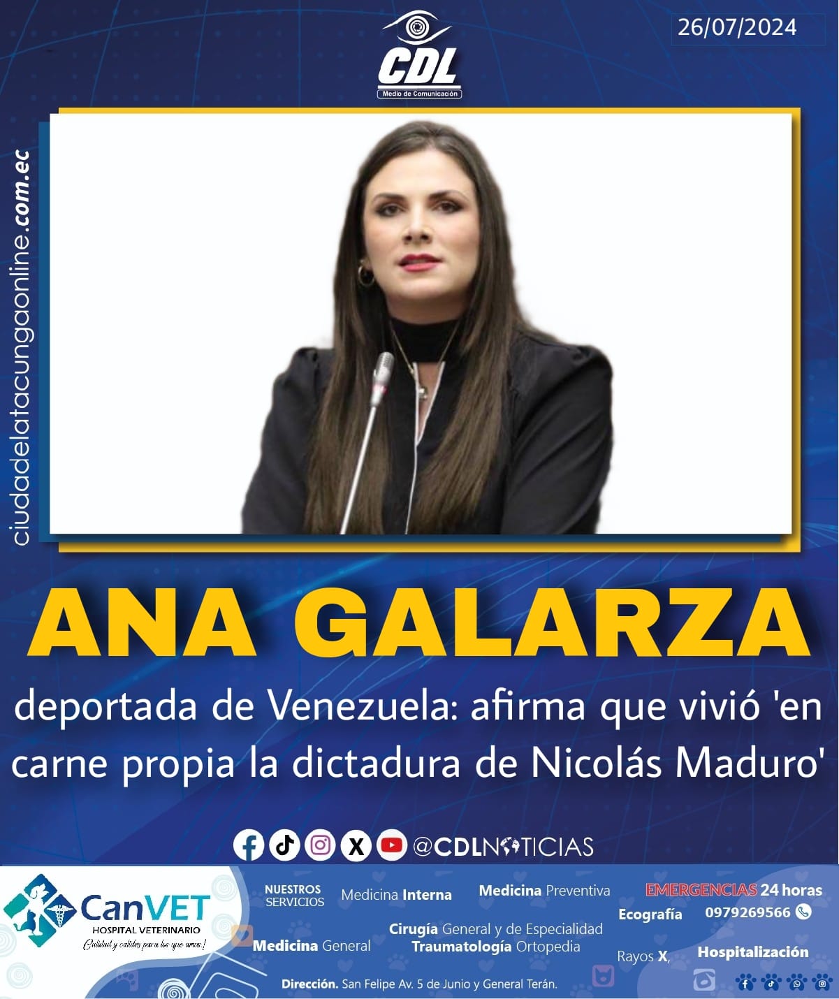 Ana Galarza deportada de Venezuela: afirma que vivió ‘en carne propia la dictadura de Nicolás Maduro’