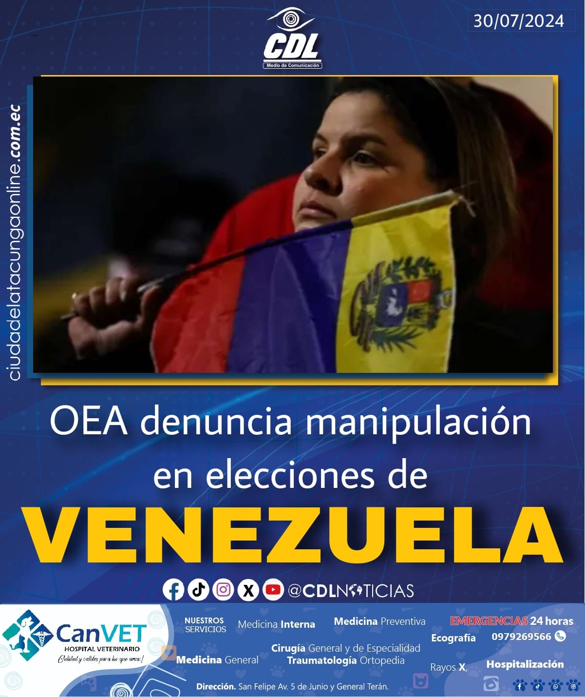 OEA denuncia manipulación en elecciones de Venezuela