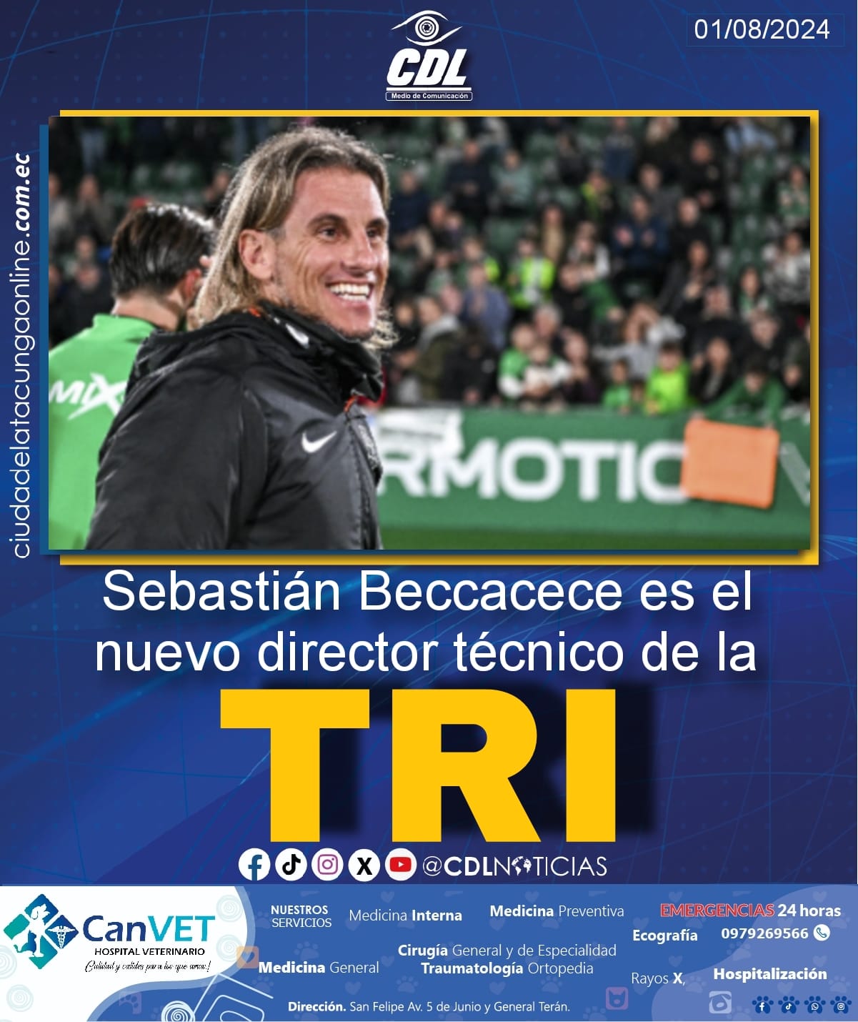 Sebastián Beccacece es el nuevo director técnico de la Tri