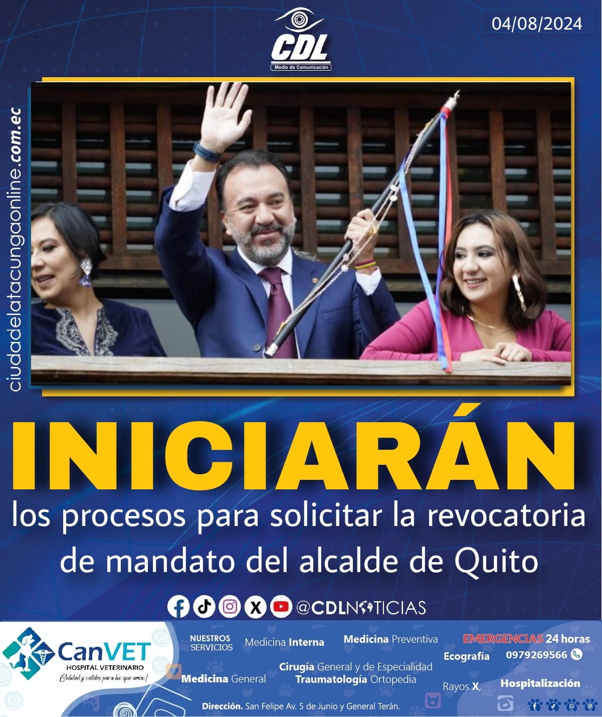 Iniciarán los procesos para solicitar la revocatoria de mandato del alcalde de Quito