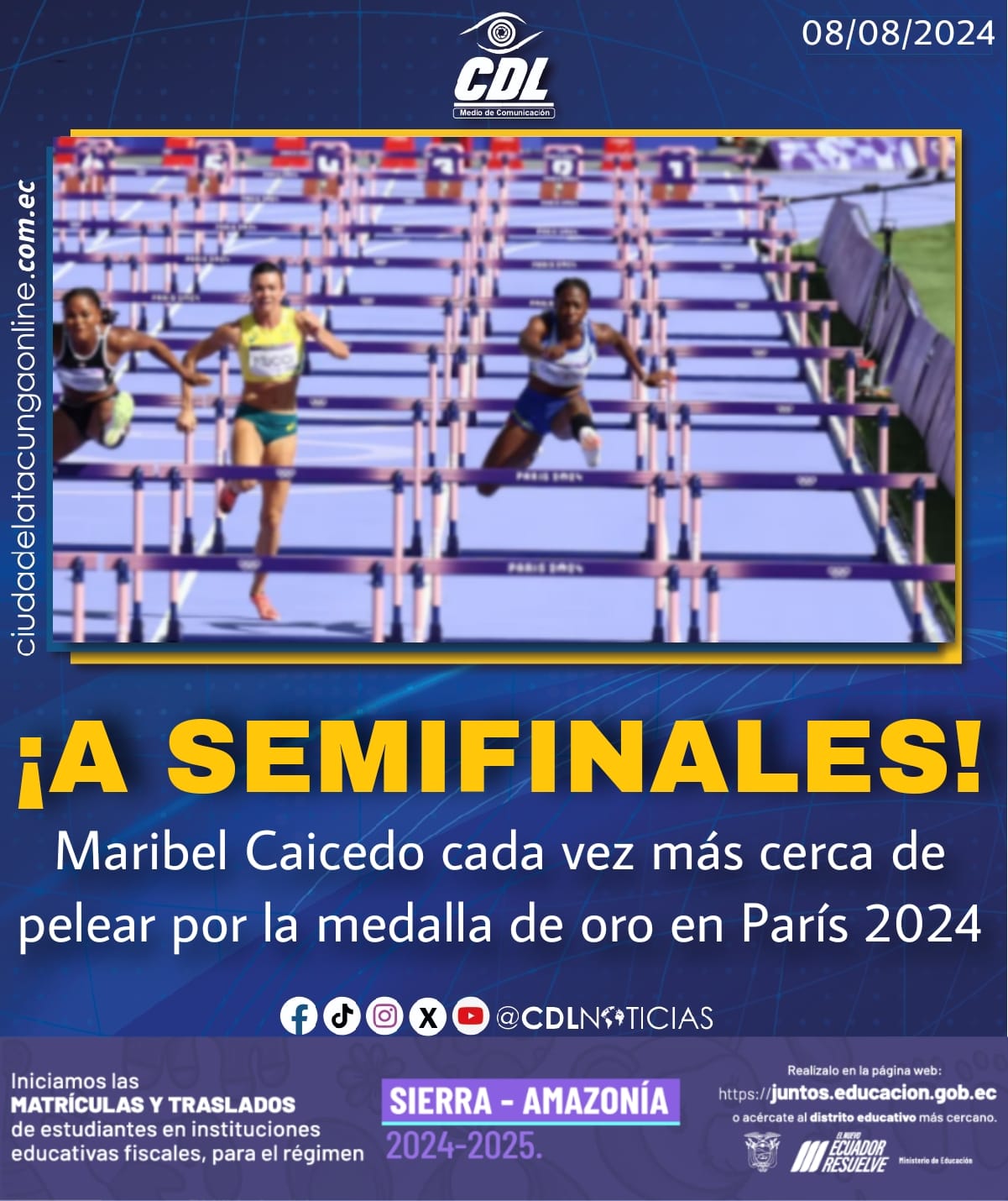 ¡A semifinales! Maribel Caicedo cada vez más cerca de pelear por la medalla de oro en París 2024