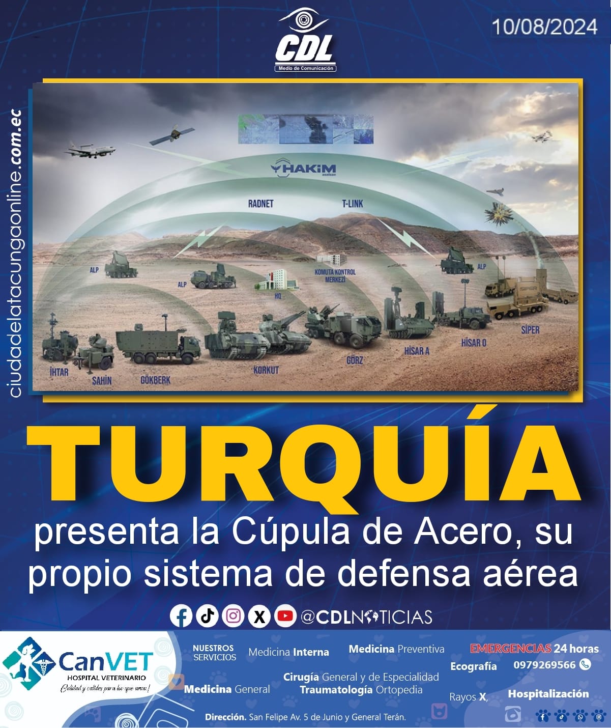 Turquía presenta la Cúpula de Acero, su propio sistema de defensa aérea