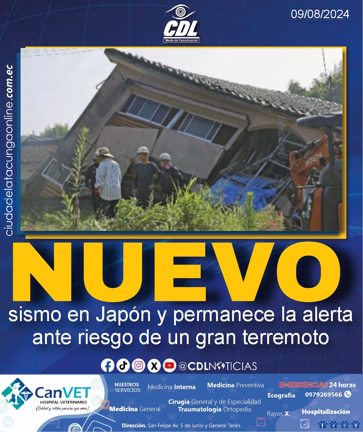 Nuevo sismo en Japón y permanece la alerta ante riesgo de un gran terremoto