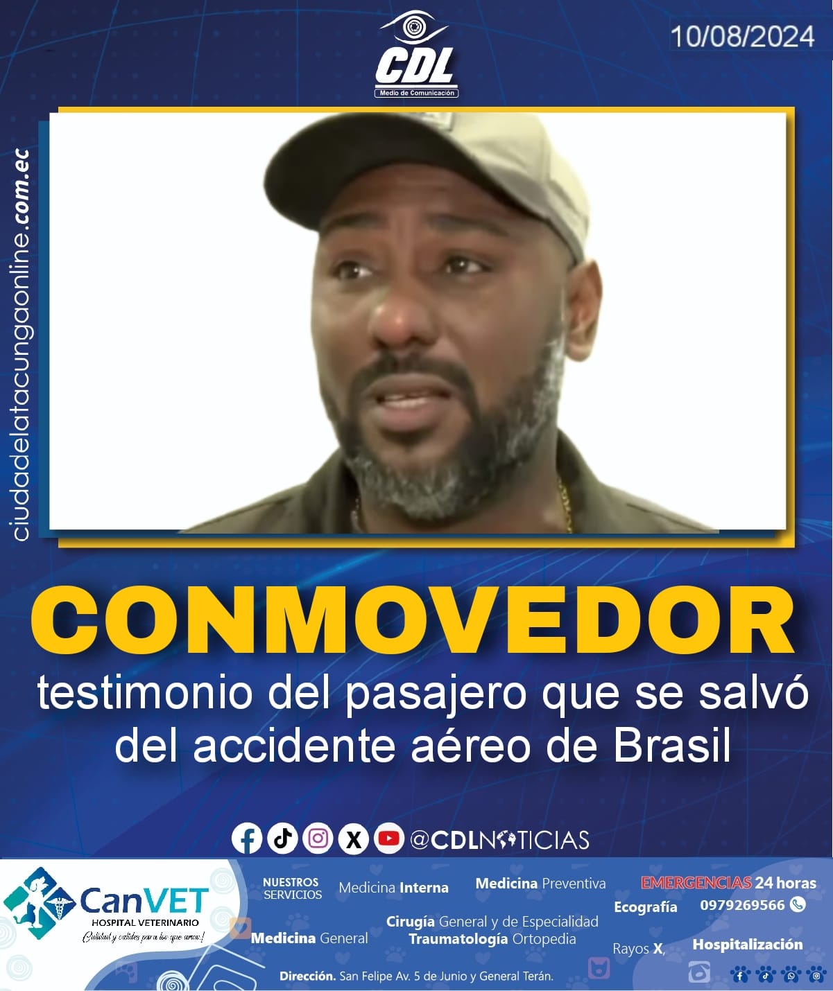 El conmovedor testimonio del pasajero que se salvó del accidente aéreo de Brasil