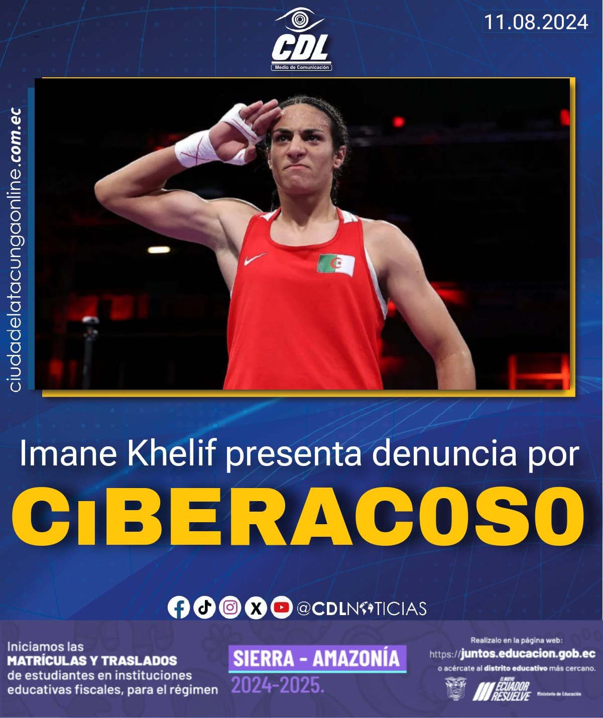 Imane Khelif presenta denuncia por ciberac0s0