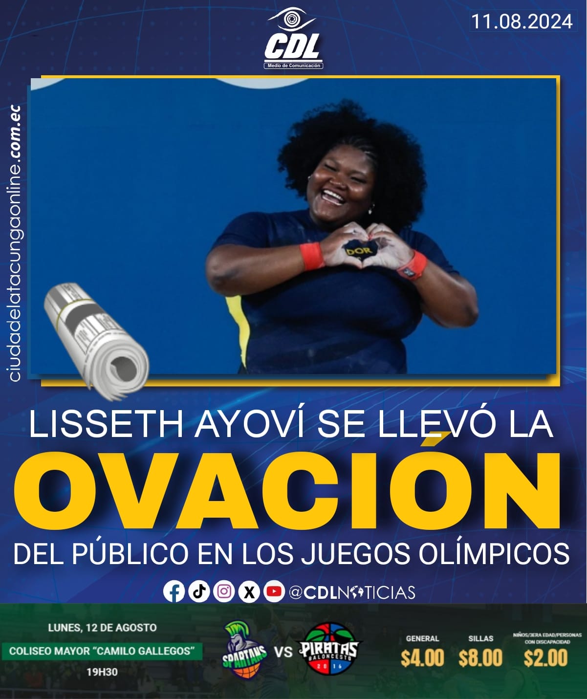 LISSETH AYOVÍ SE LLEVÓ LA OVACIÓN DEL PÚBLICO EN LOS JUEGOS OLÍMPICOS PARÍS 2024