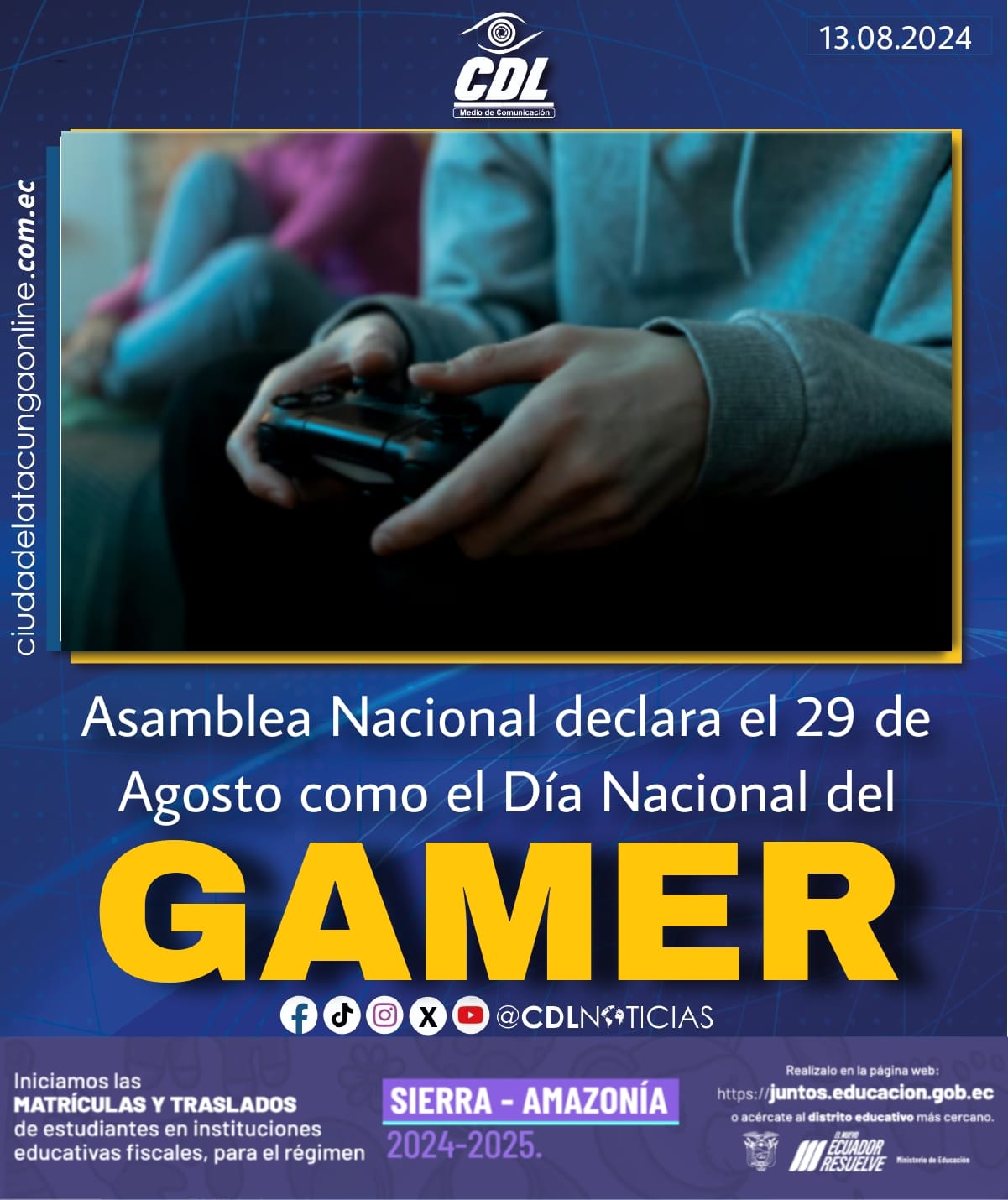 Asamblea Nacional declara el 29 de Agosto como el Día Nacional del Gamer