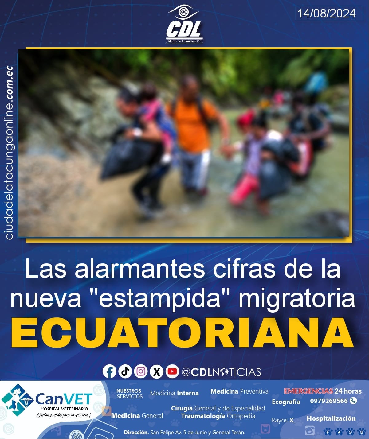 Las alarmantes cifras de la nueva «estampida» migratoria ecuatoriana