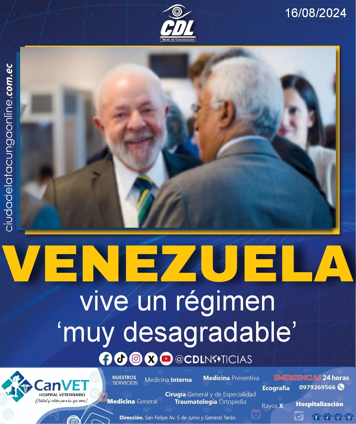 Lula Da Silva: Venezuela vive un régimen ‘muy desagradable’