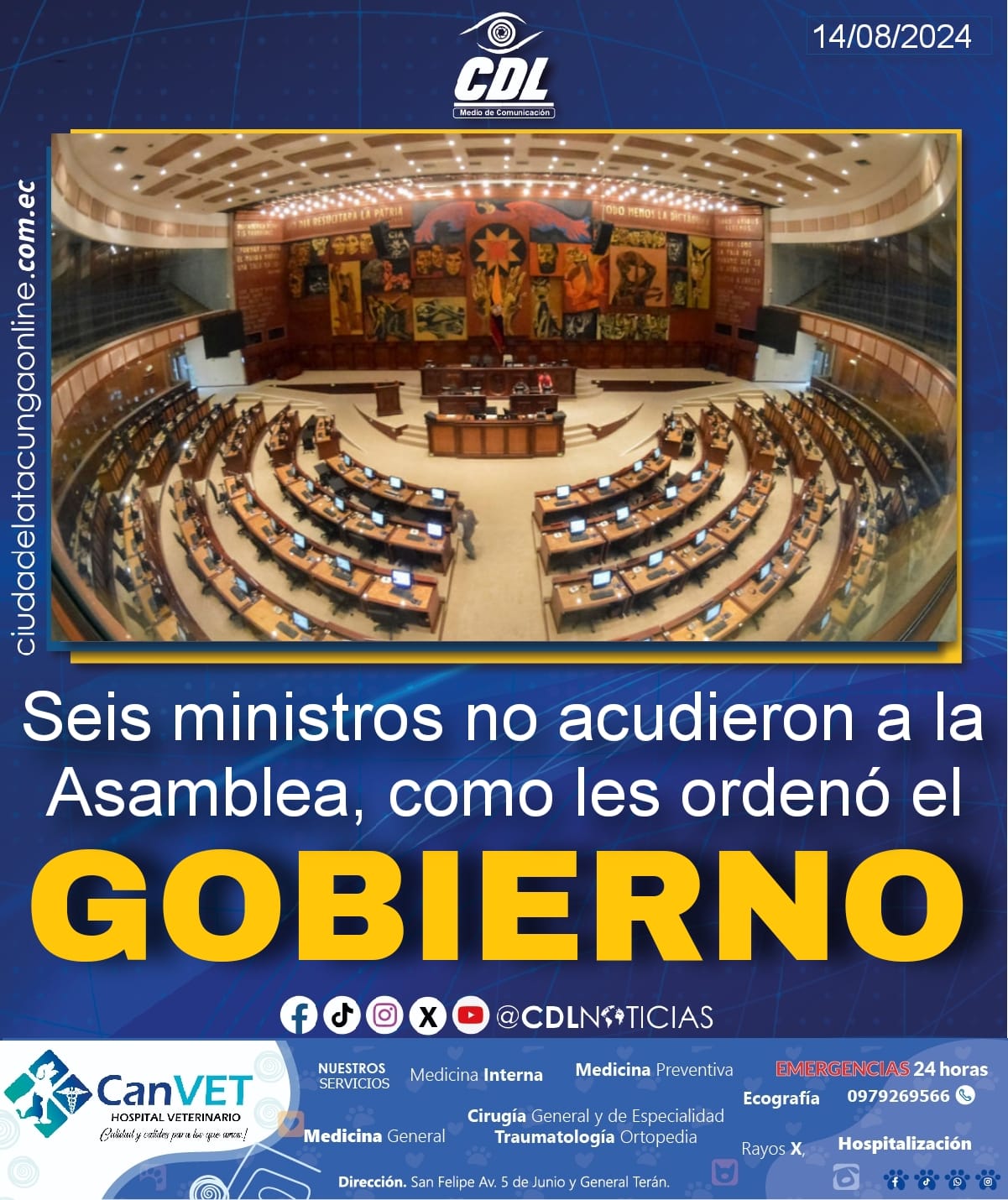 Seis ministros no acudieron a la Asamblea, como les ordenó el Gobierno