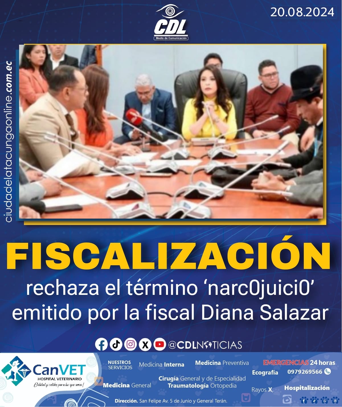 Fiscalización rechaza el término ‘narcojuicio’ emitido por la fiscal Diana Salazar