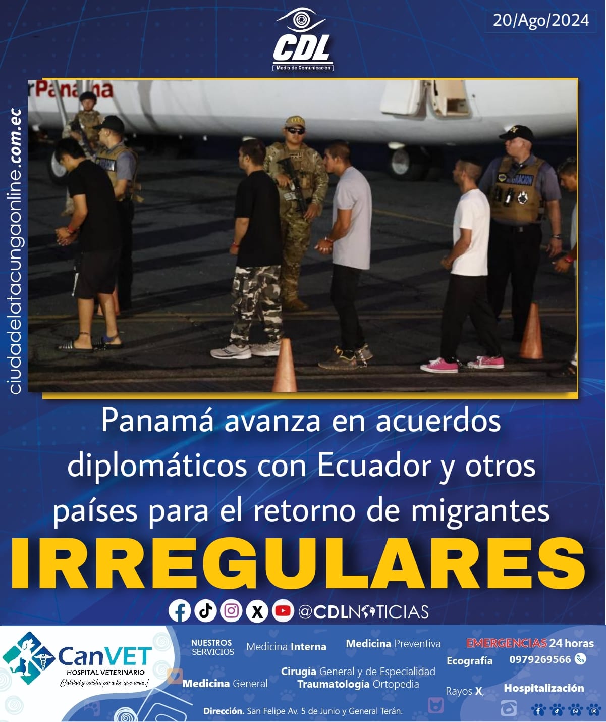 Panamá avanza en acuerdos diplomáticos con Ecuador y otros países para el retorno de migrantes irregulares