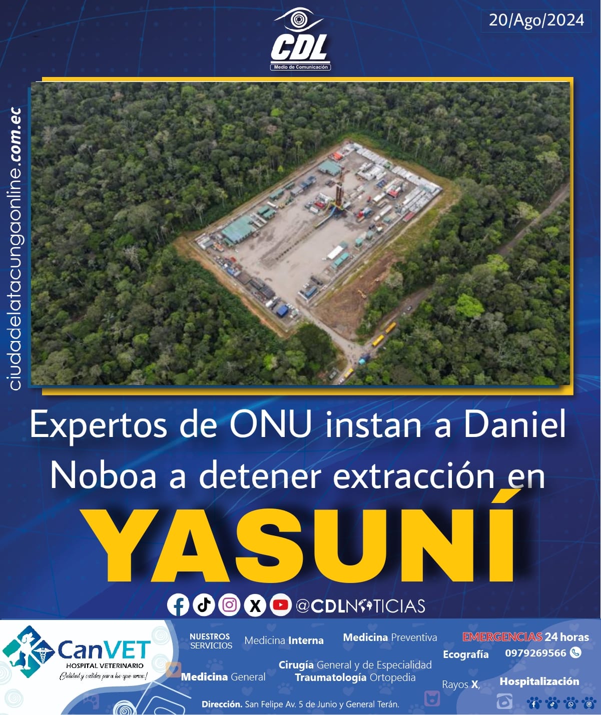 Expertos de ONU instan a Daniel Noboa a detener extracción en Yasuní; Ministro de Economía anuncia que cierre tomará años