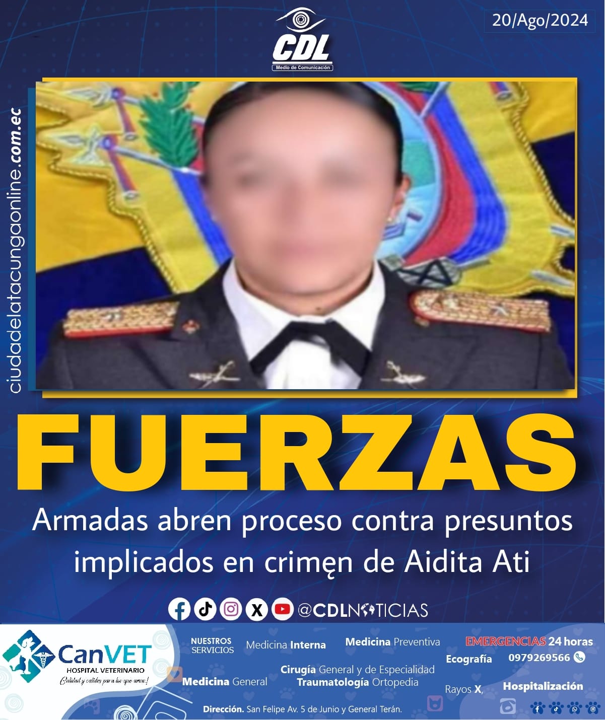 Fuerzas Armadas abren proceso contra presuntos implicados en crimęn de Aidita Ati