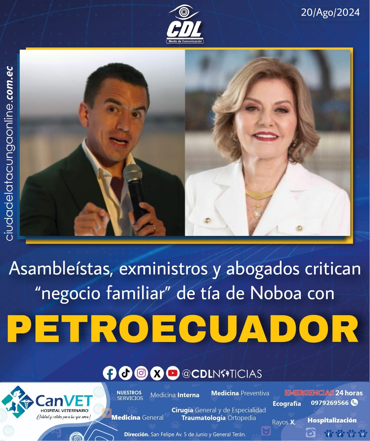 Asambleístas, exministros y abogados critican “negocio familiar” de tía de Noboa con Petroecuador