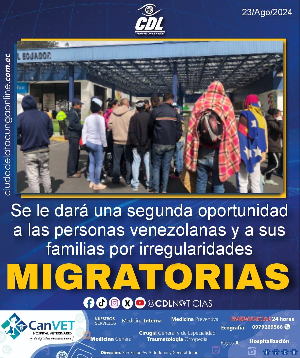 Se le dará una segunda oportunidad a las personas venezolanas y a sus familias por irregularidades migratorias