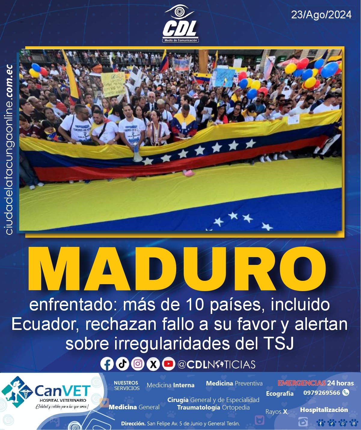 Maduro enfrentado: más de 10 países, incluido Ecuador, rechazan fallo a su favor y alertan sobre irregularidades del TSJ