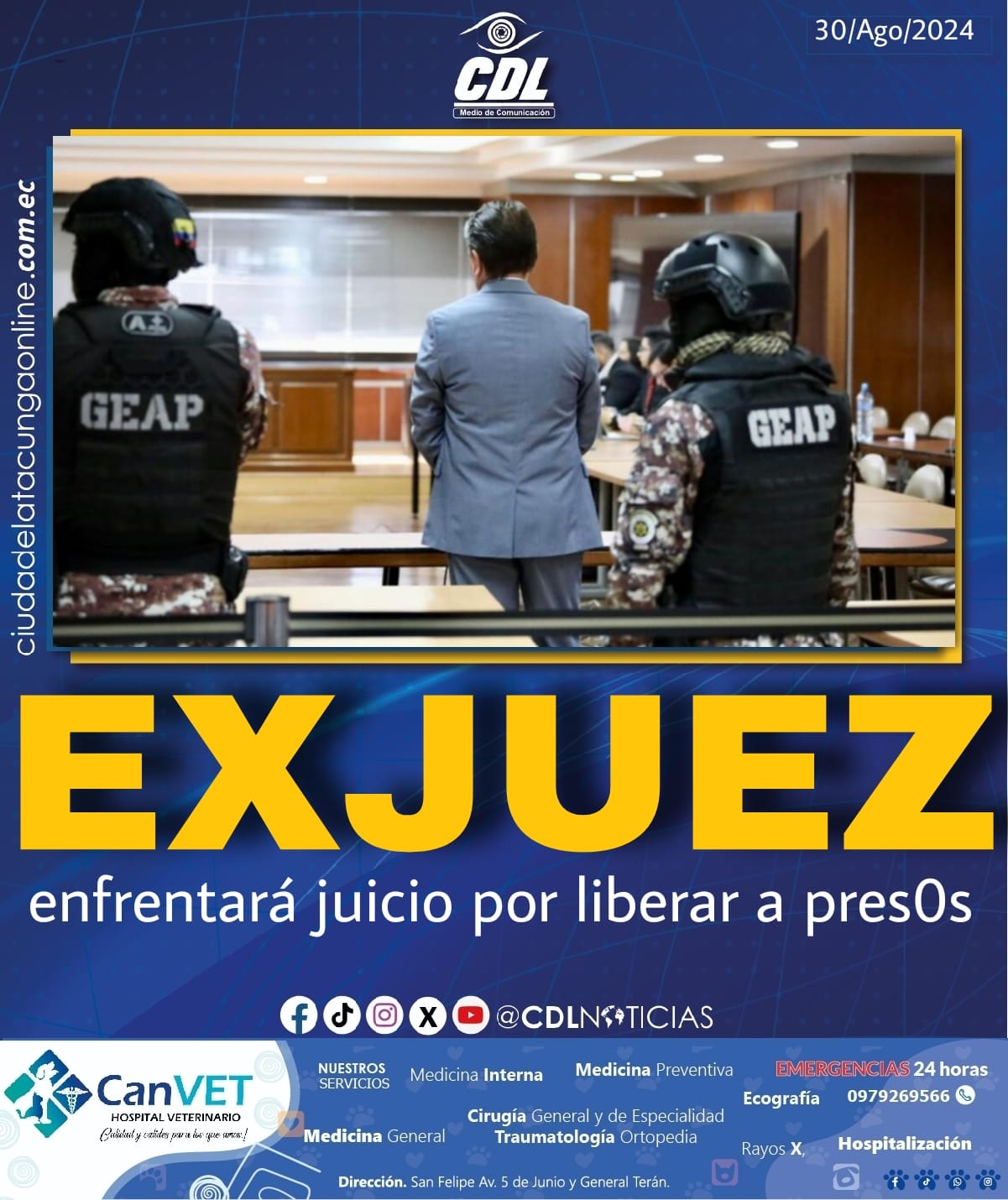 Exjuez enfrentará juicio por liberar a pres0s