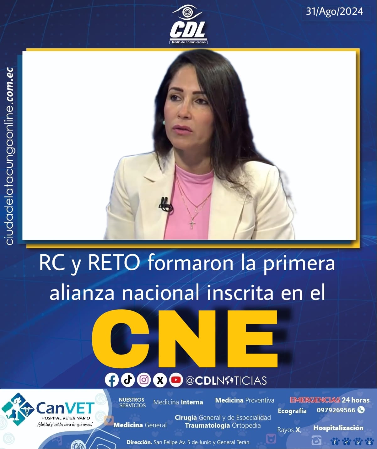 RC y RETO formaron la primera alianza nacional inscrita en el CNE
