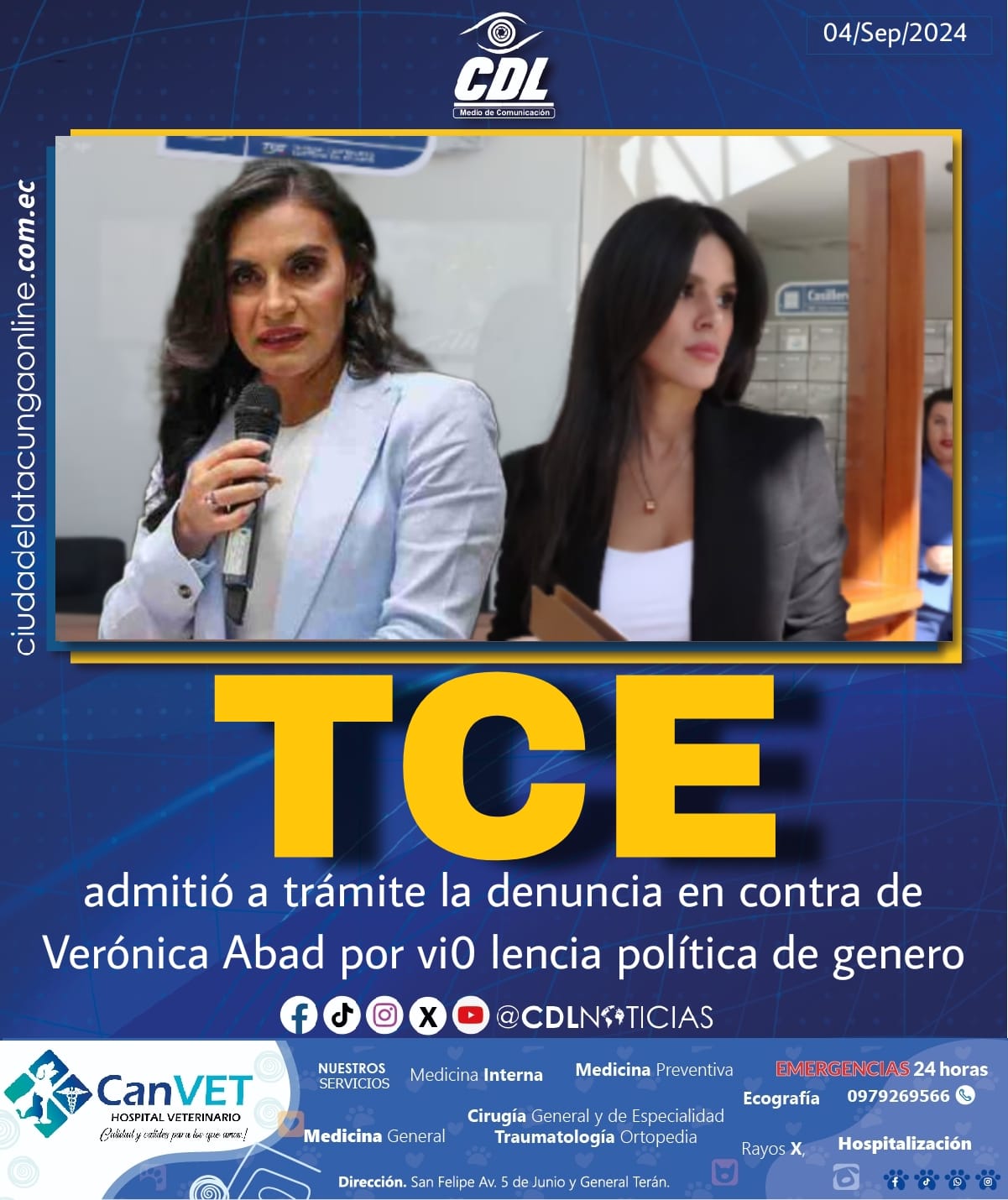 TCE admitió a trámite la denuncia en contra de Verónica Abad por vi0 lencia política de genero