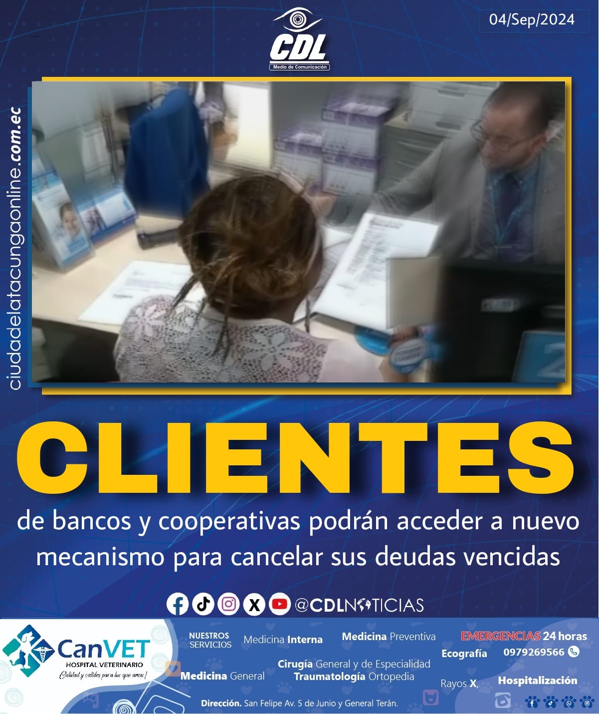Los clientes de bancos y cooperativas podrán acceder a nuevo mecanismo para cancelar sus deudas vencidas