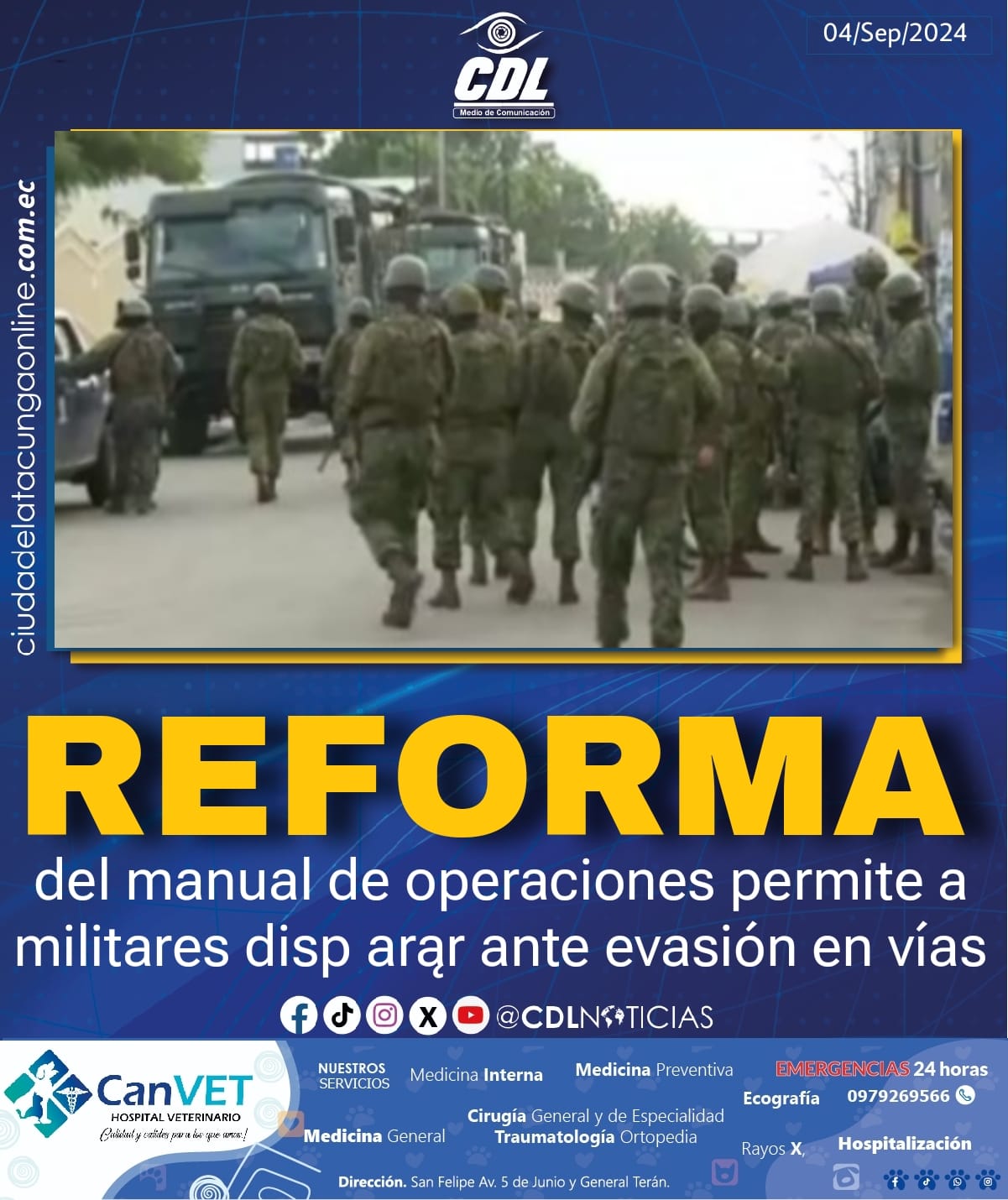La reforma del manual de operaciones permite a militares disp arąr ante evasión en vías