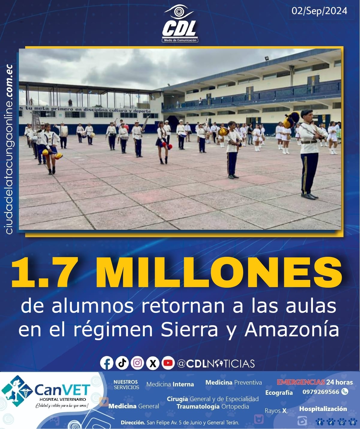 1,7 millones de alumnos retornan a las aulas en el régimen Sierra y Amazonía