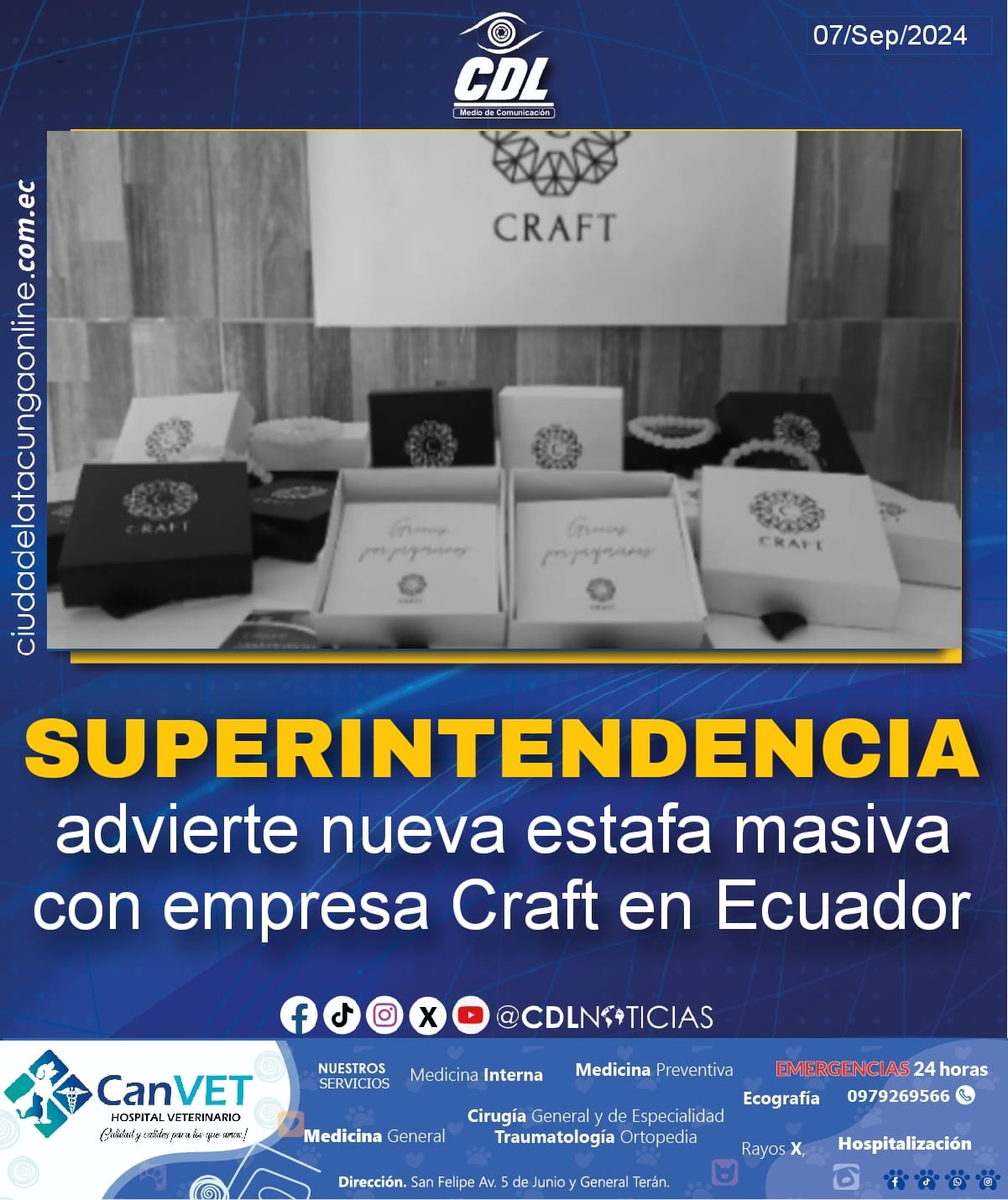 Superindentencia advierte nueva estafa masiva con empresa Craft en Ecuador