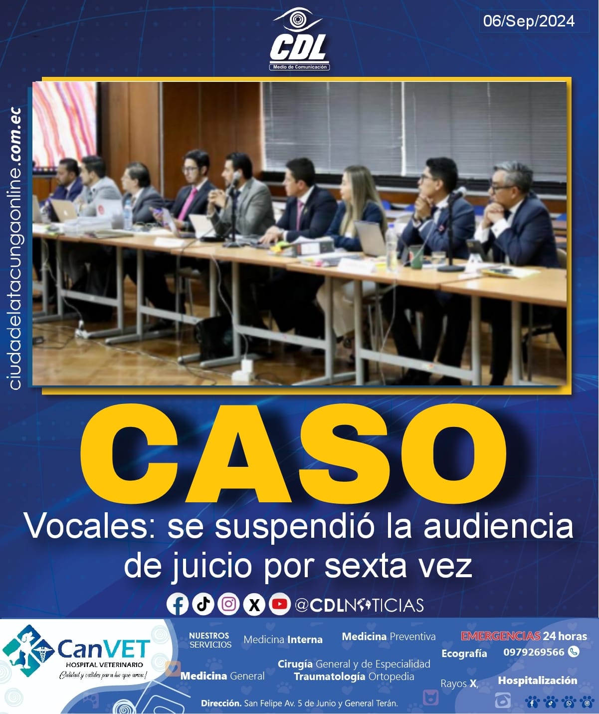 Caso Vocales: se suspendió la audiencia de juicio por sexta vez