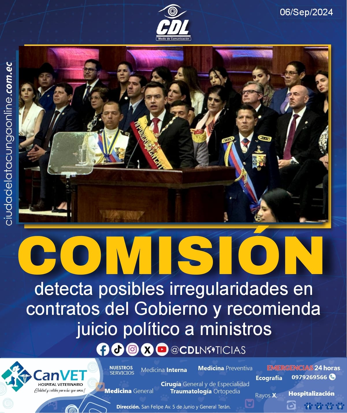 Comisión detecta posibles irregularidades en contratos del Gobierno y recomienda juicio político a ministros