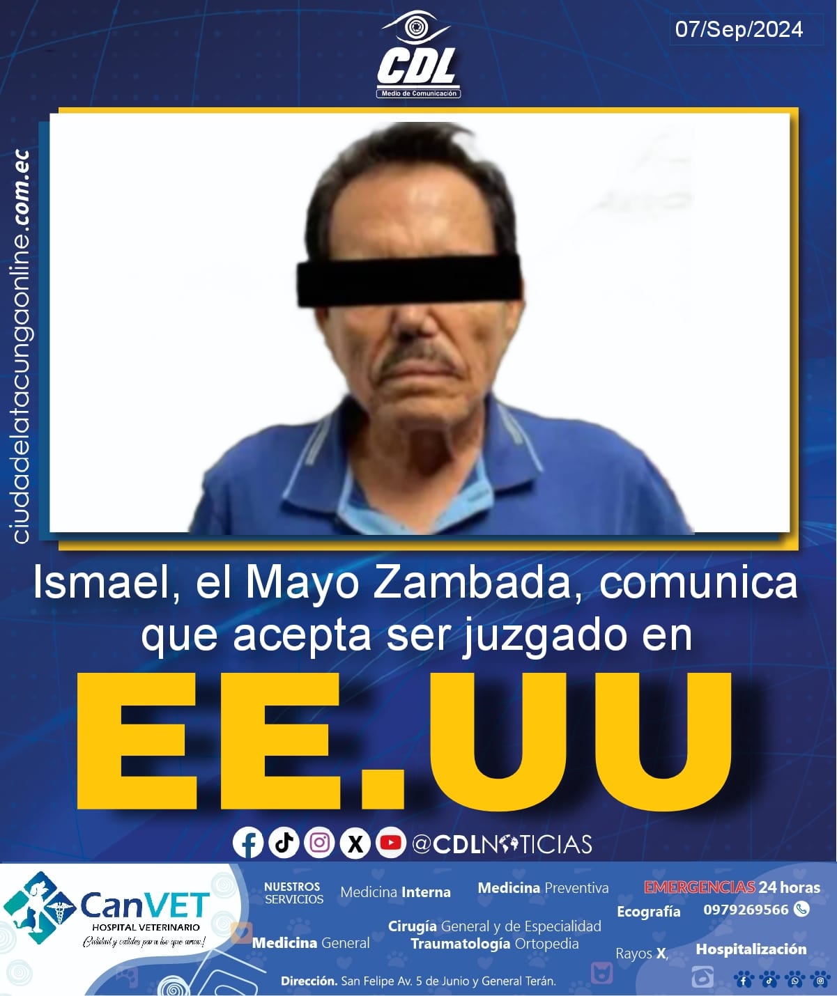 Ismael, el Mayo Zambada, comunica que acepta ser juzgado en Nueva York