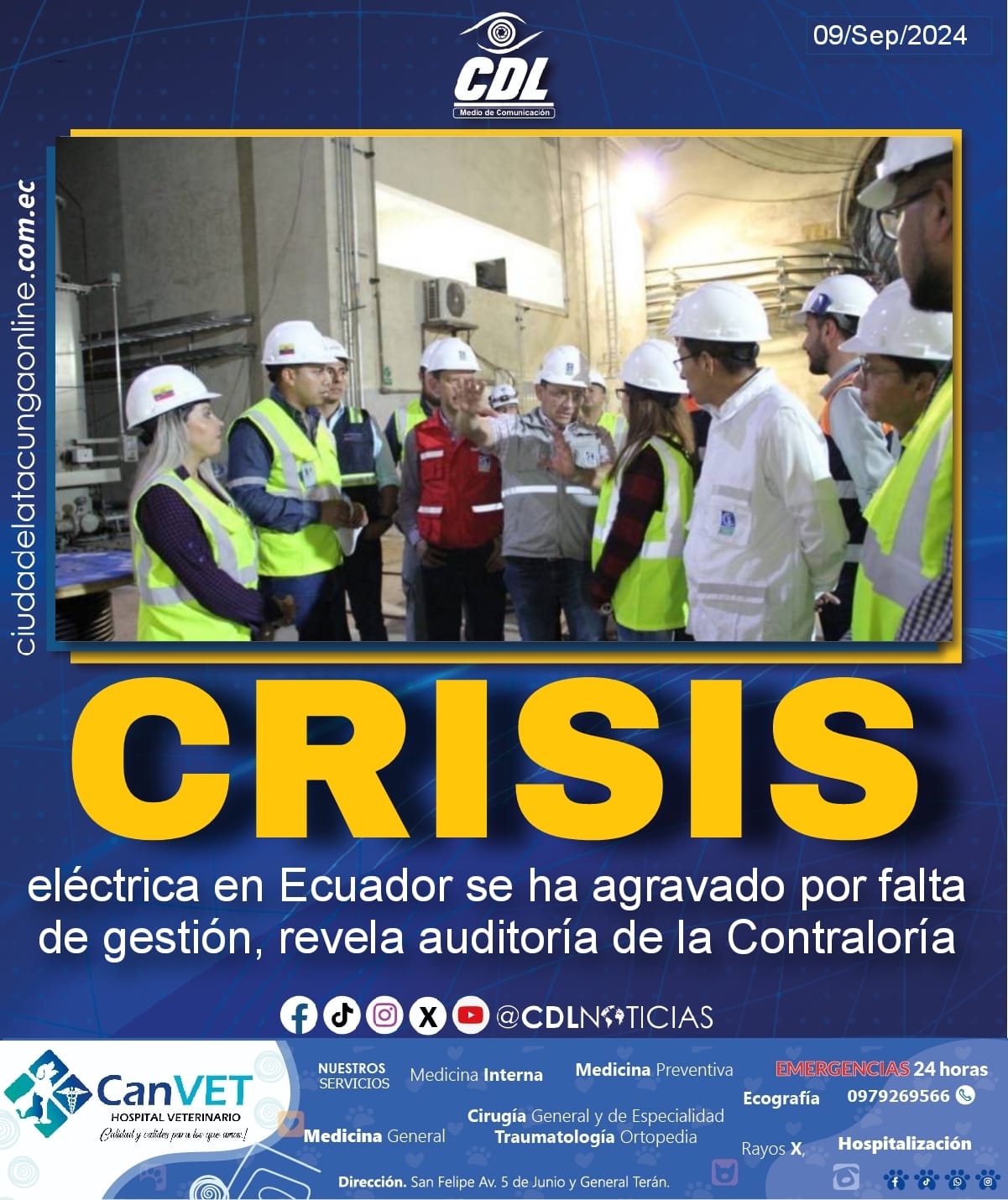 Crisis eléctrica en Ecuador se ha agravado por falta de gestión, revela auditoría de la Contraloría: esto dice el informe