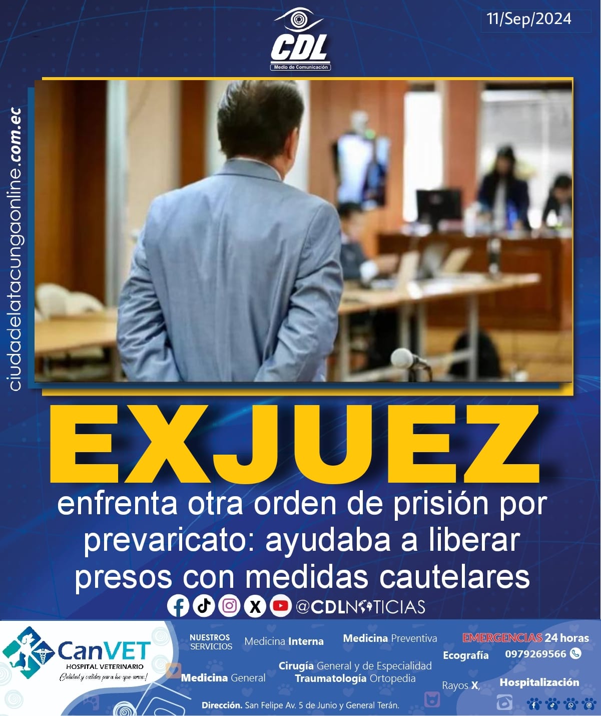 Exjuez enfrenta otra orden de prisión por prevaricato: ayudaba a liberar presos con medidas cautelares