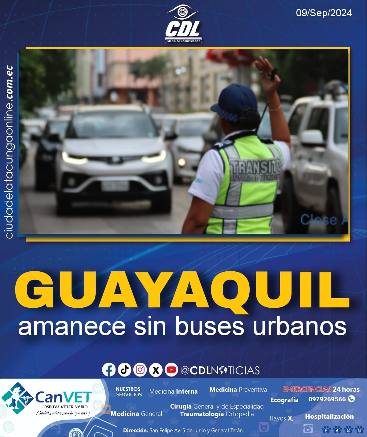 Guayaquil amanece sin buses urbanos