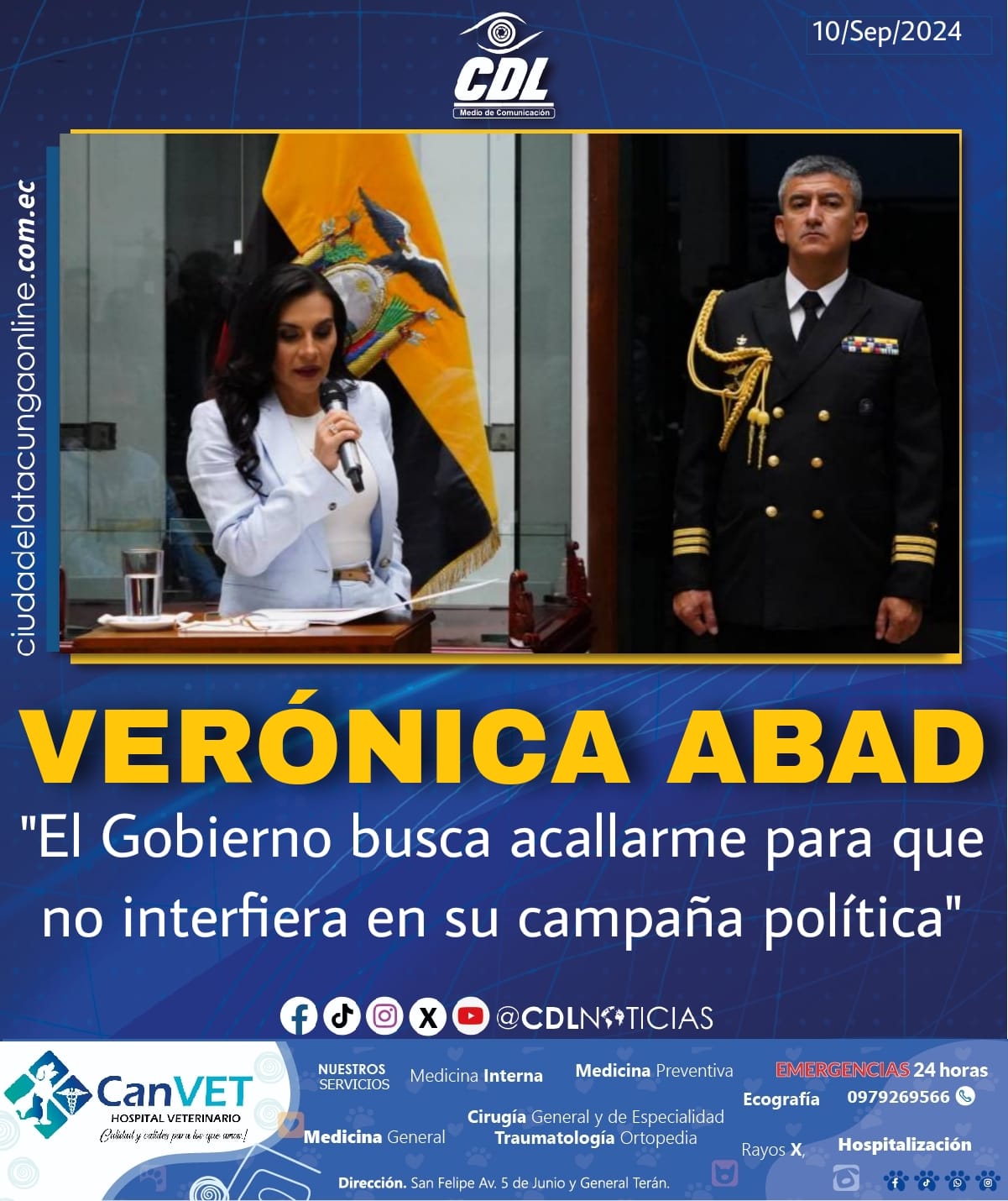Verónica Abad: «El Gobierno busca acallarme para que no interfiera en su campaña política»
