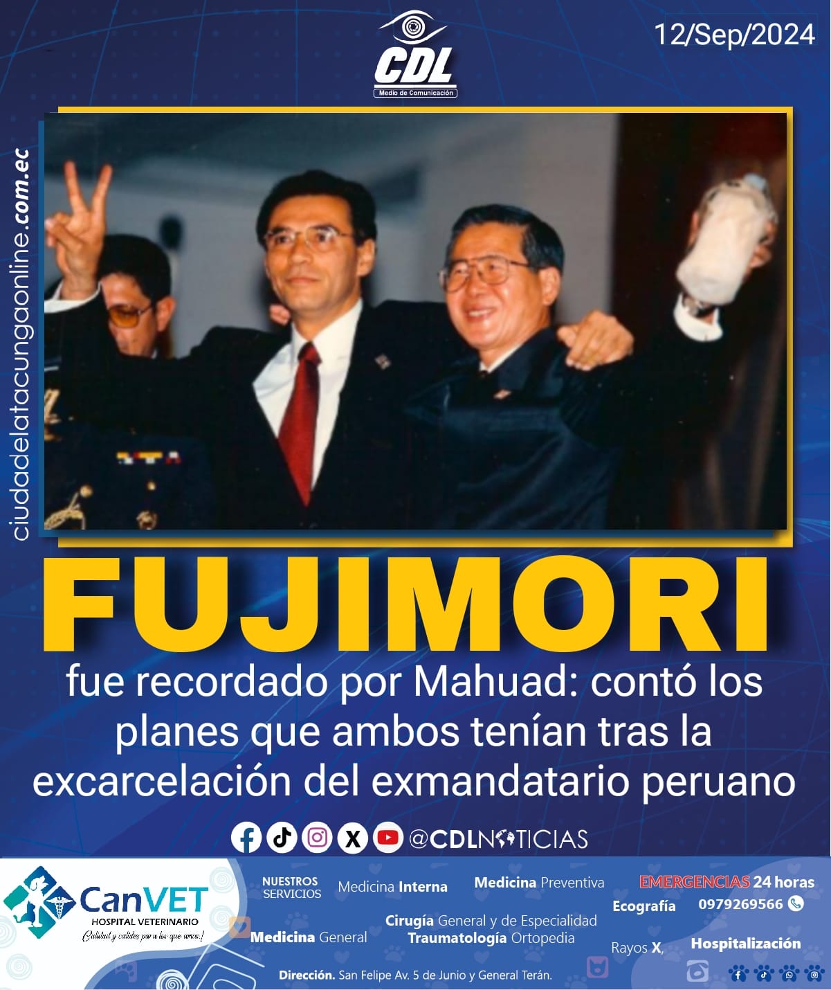 Fujimori fue recordado por Mahuad: contó los planes que ambos tenían tras la excarcelación del exmandatario peruano