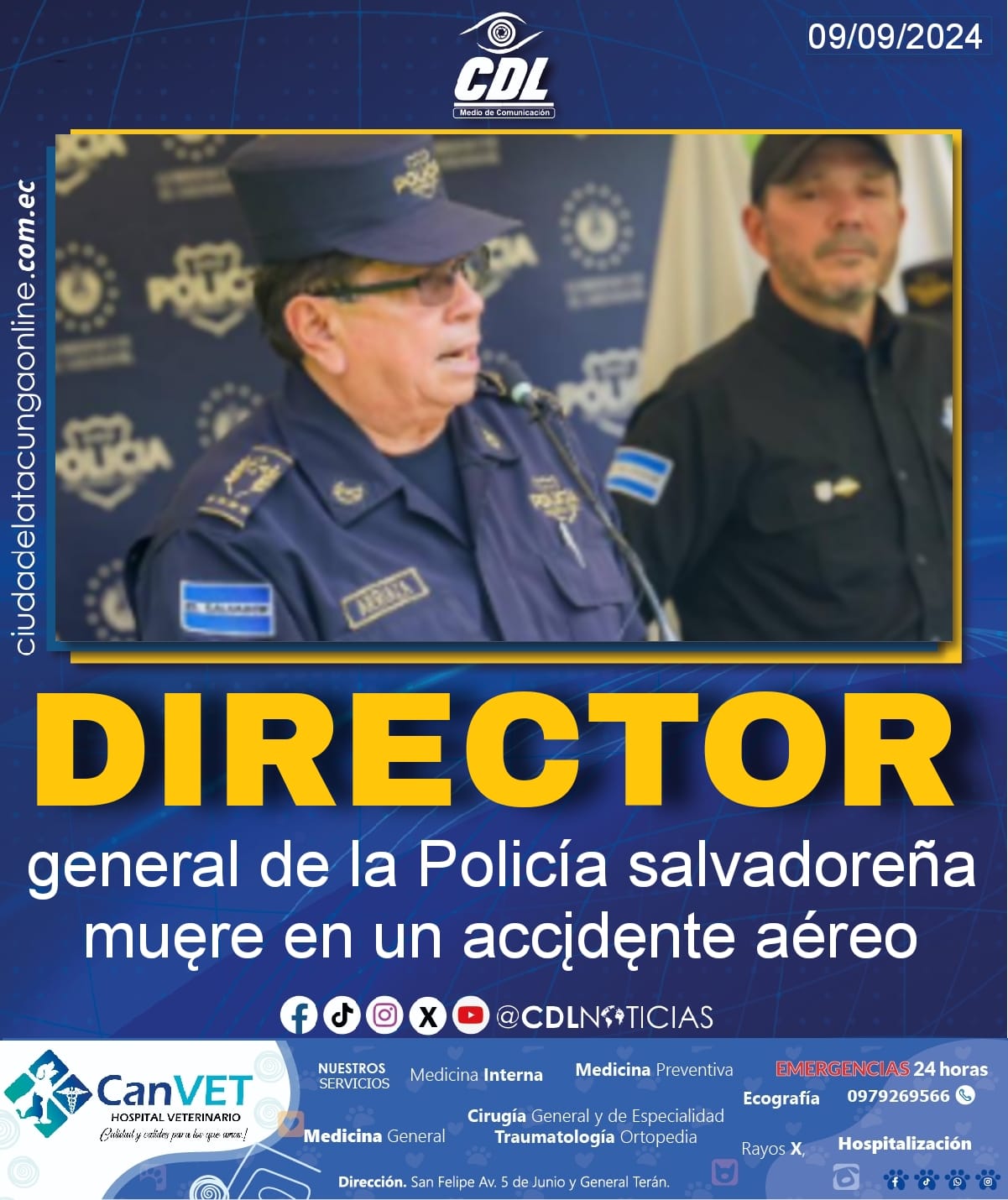 El director general de la Policía salvadoreña mūęre en un accįdęnte aéreo