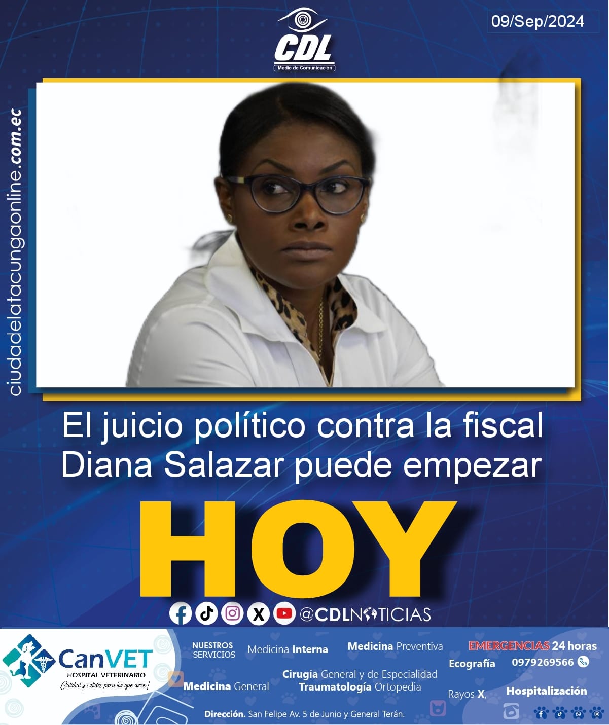 El juicio político contra la fiscal Diana Salazar puede empezar este lunes 9 de septiembre