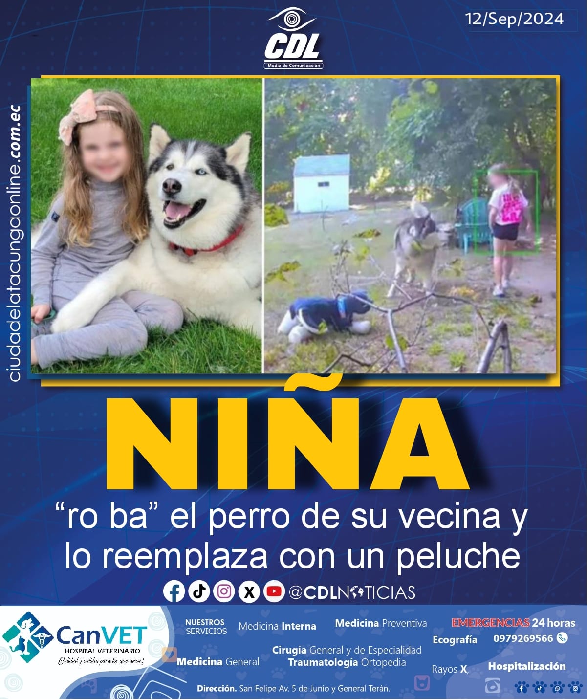 Niña “ro ba” el perro de su vecina y lo reemplaza con un peluche