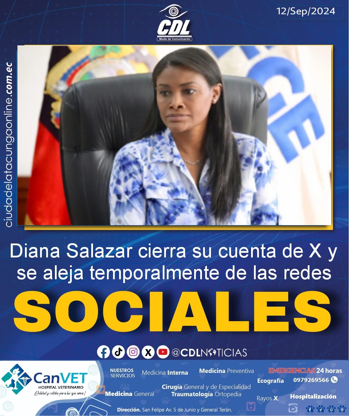 La fiscal Diana Salazar cierra su cuenta de X y se aleja temporalmente de las redes sociales