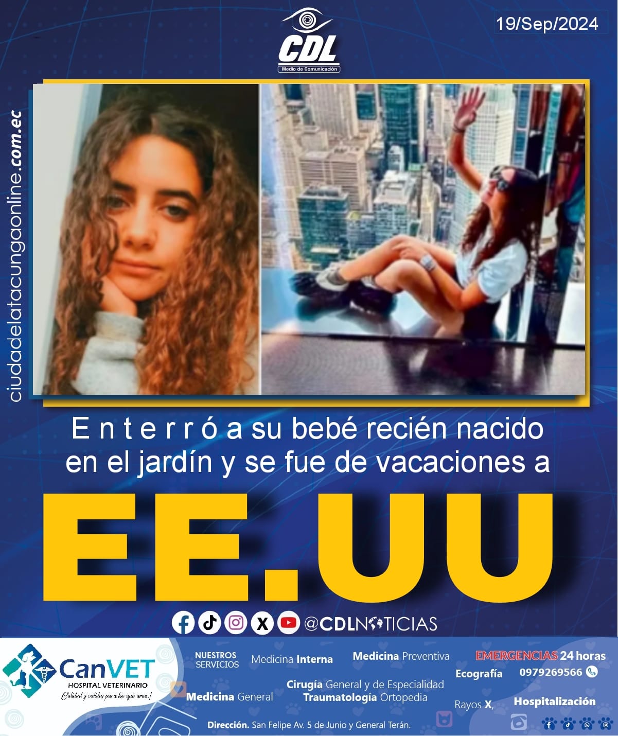 E n t e r r ó a su bebé recién nacido en el jardín y se fue de vacaciones a Nueva York