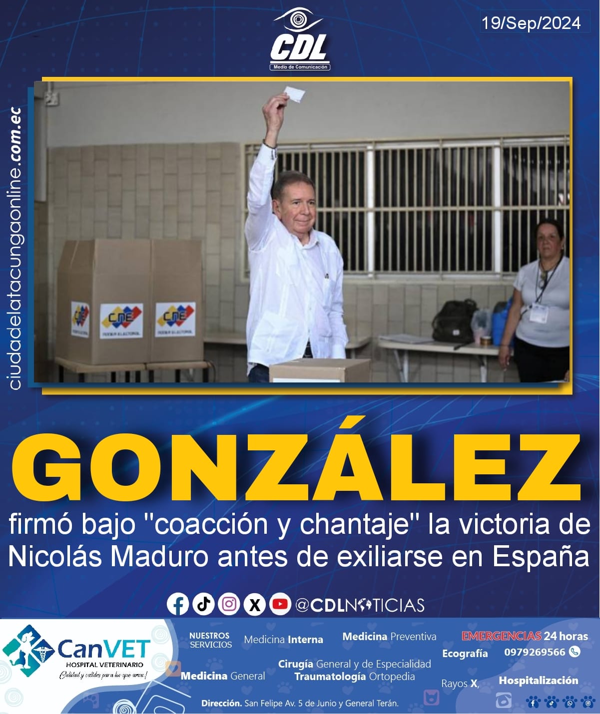 Edmundo González Urrutia firmó bajo «coacción y chantaje» la victoria de Nicolás Maduro antes de exiliarse en España