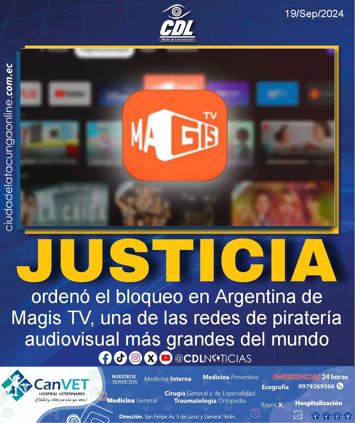 La Justicia ordenó el bloqueo en Argentina de Magis TV, una de las redes de piratería audiovisual más grandes del mundo