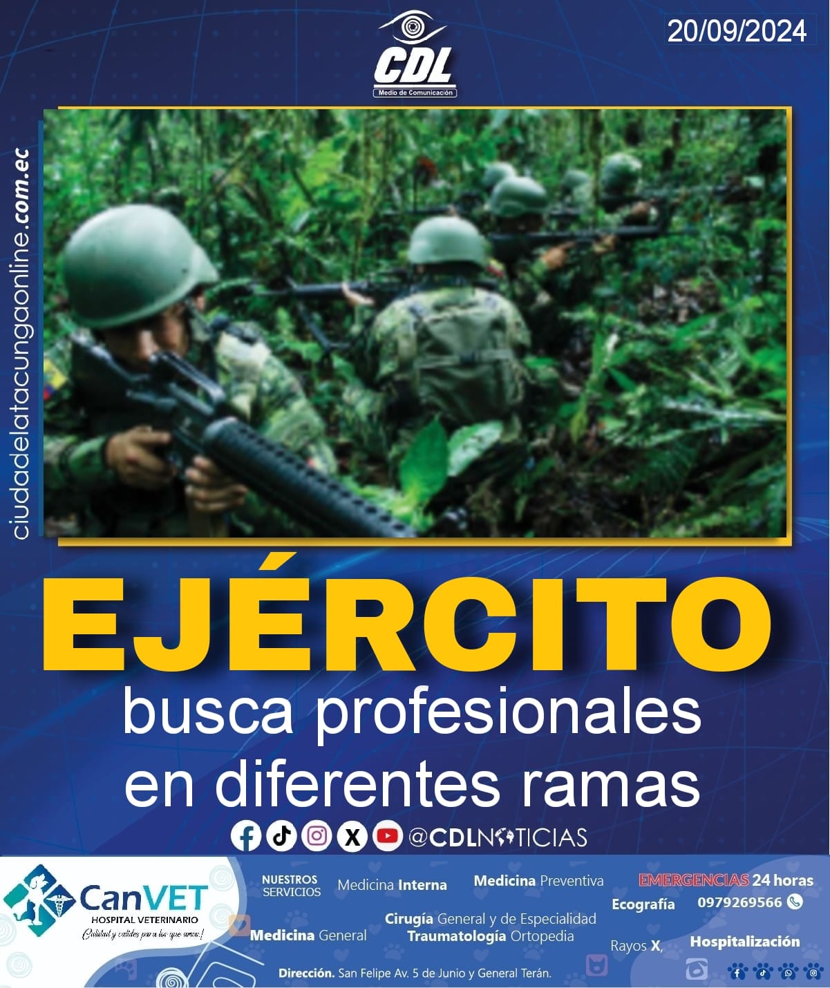 El Ejército busca profesionales en diferentes ramas
