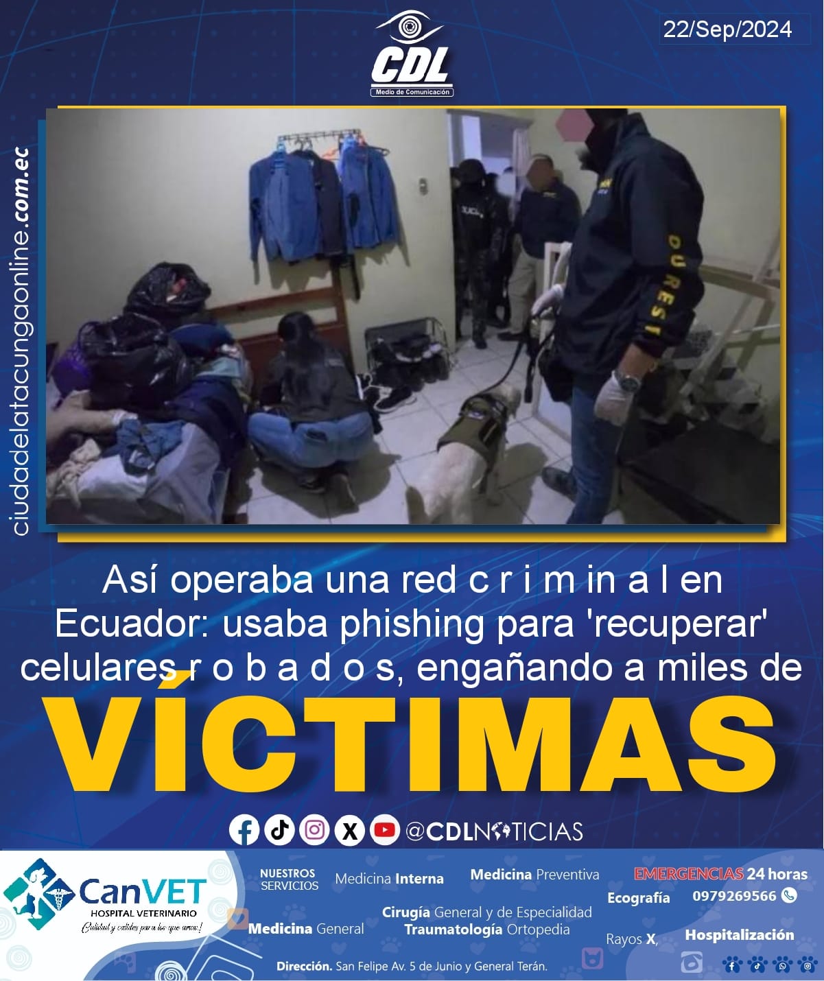 Así operaba una red c r i m in a l en Ecuador: usaba phishing para ‘recuperar’ celulares r o b a d o s, engañando a miles de víctimas