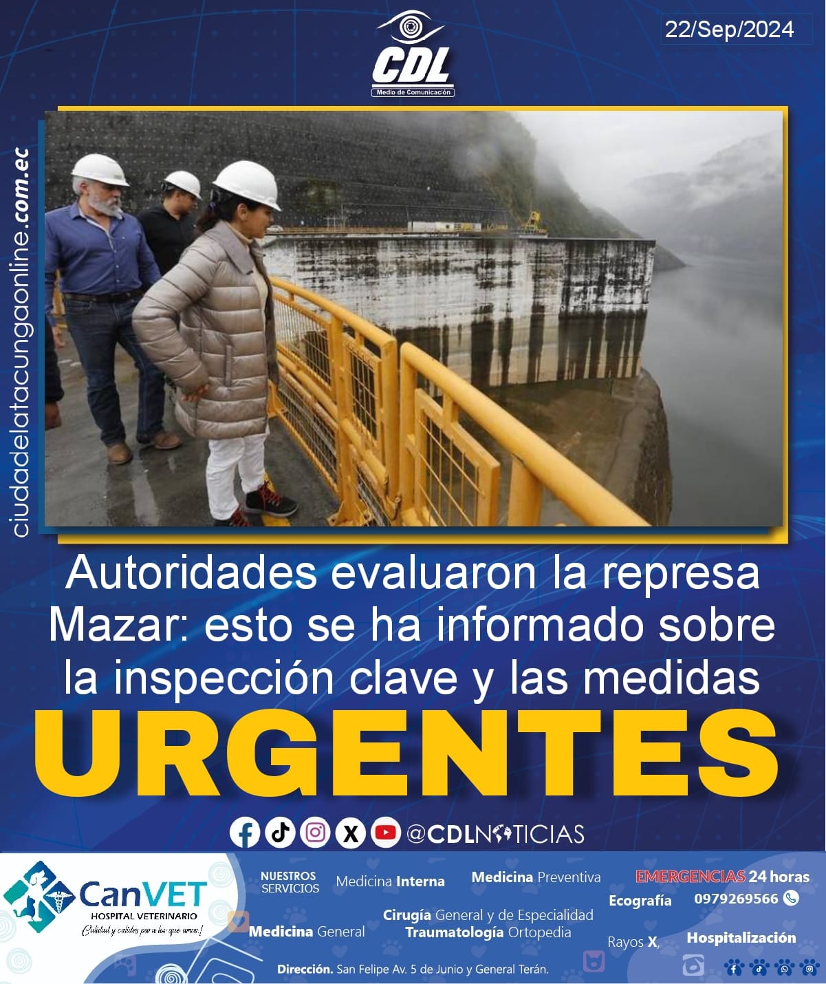 Autoridades evaluaron la represa Mazar: esto se ha informado sobre la inspección clave y las medidas urgentes