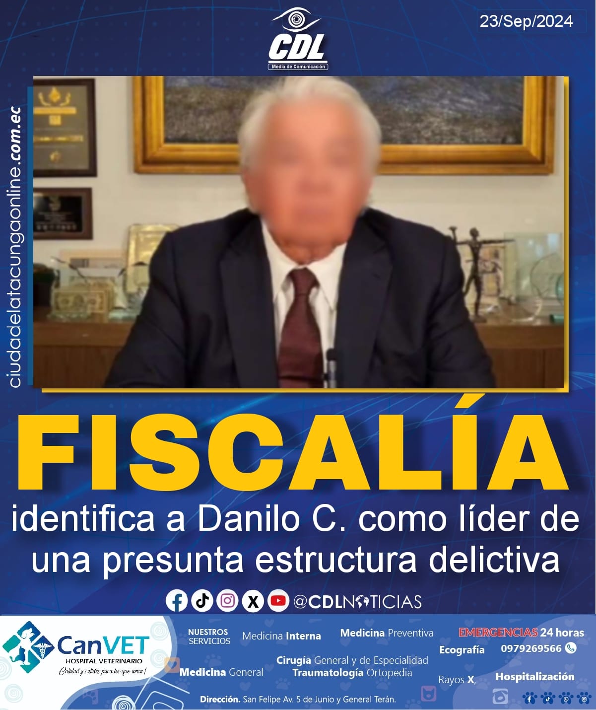 Fiscalía identifica a Danilo C. como líder de una presunta estructura delictiva