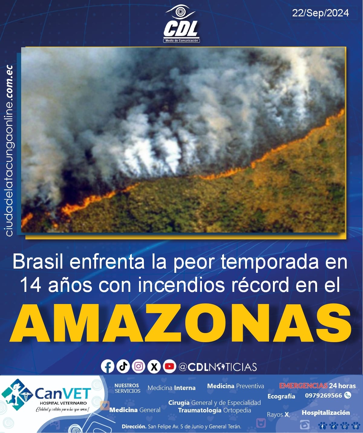 Brasil enfrenta la peor temporada en 14 años con incendios récord en el Amazonas