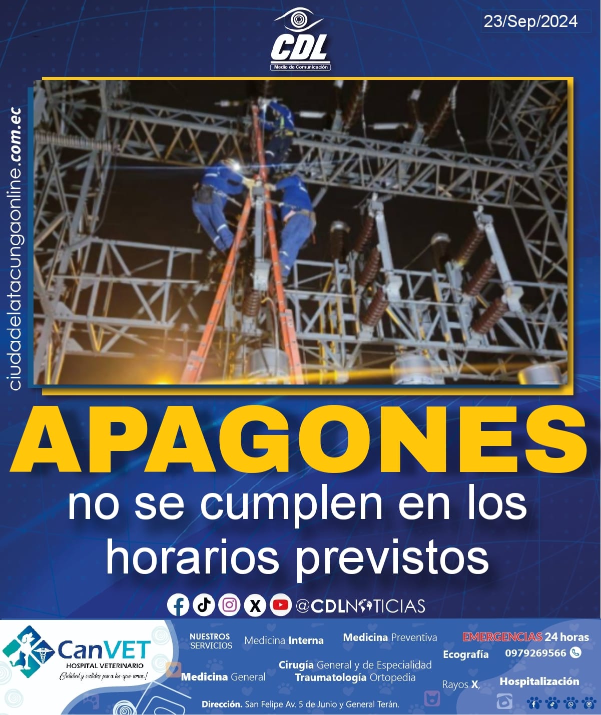 Los apagones no se cumplen en los horarios previstos