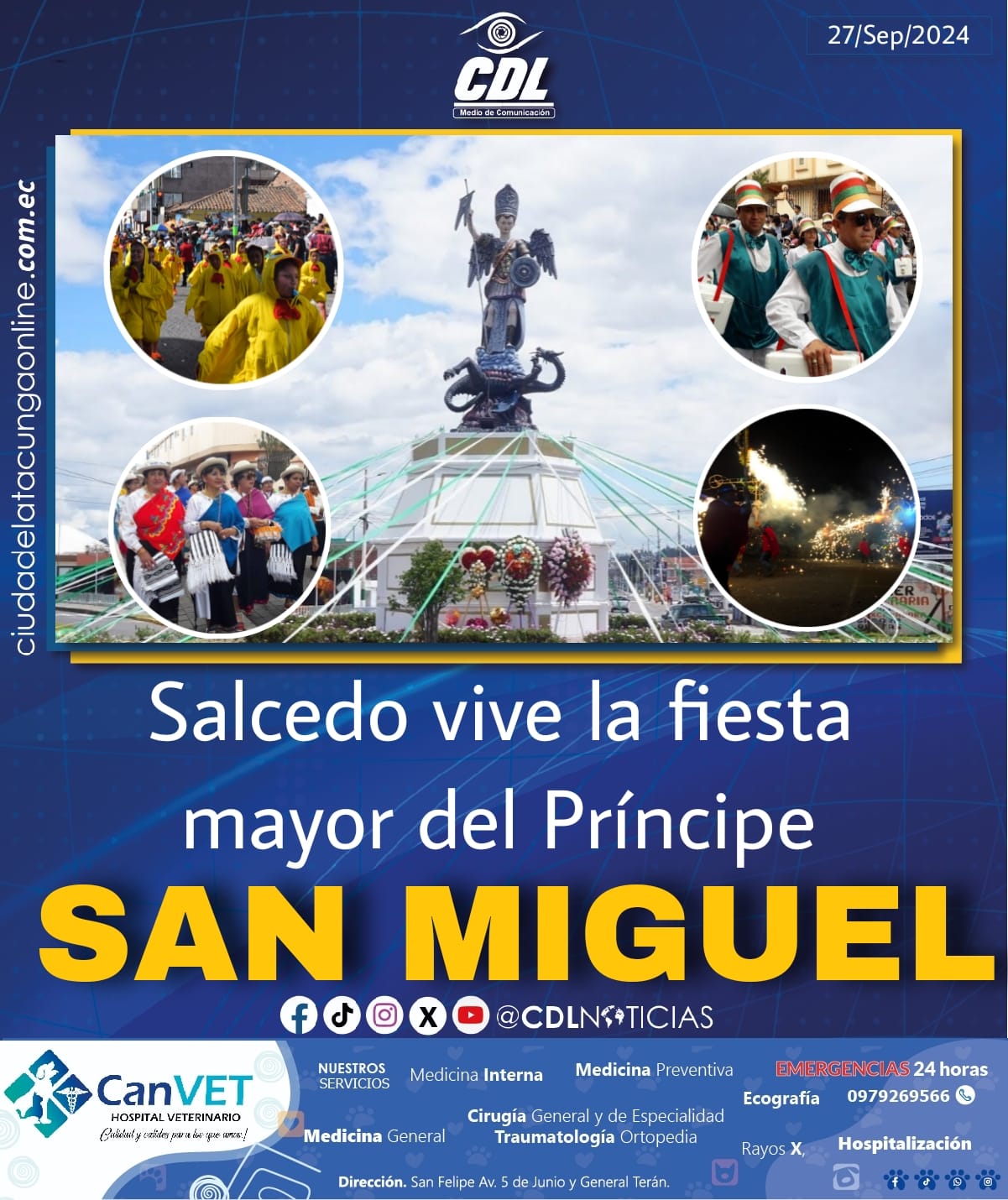 Salcedo vive la fiesta mayor del Príncipe San Miguel